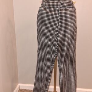 Women's Black and White Checkered Pants